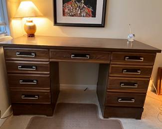 Mid century modern desk 54 wide, 24 deep and 30 high
