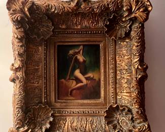 Earl Moran Marilyn Monroe "Lady in the Light" 20 wide, 22 high and 6 deep. Inside pic 7 wide by 9 high