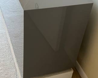 Console, cement and formica (floating concept) 60 by 15 and 28 high