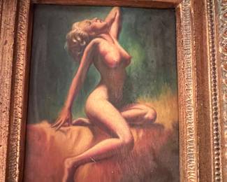 Earl Moran Marilyn Monroe "Lady in the Light" 20 wide, 22 high and 6 deep. Inside pic 7 wide by 9 high