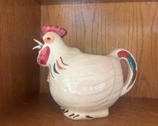 1940s Shawnee Pottery Rooster Pitcher