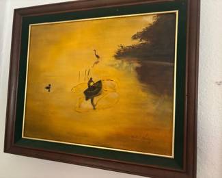 Framed Oil Painting by Virtue Harrison