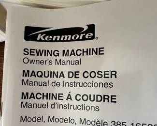 Kenmore Sewing Machine – Model 385.16528000