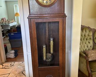Antique grandfather clock