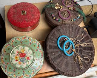 Vintage and antique sewing boxes