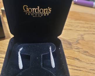 Gold and Diamond Earrings