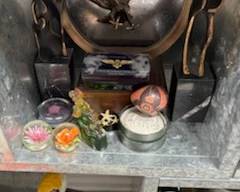paper weights and figurines