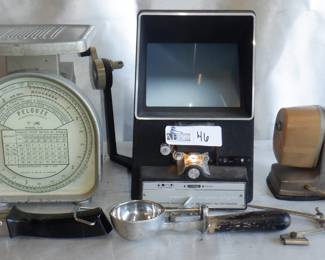 BOX MISC INCLUDING HUDSON PHOTOGRAPHIC SUPER 8 VIEWER, AND MORE