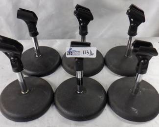 LOT OF 6 MIC DESKTOP STANDS