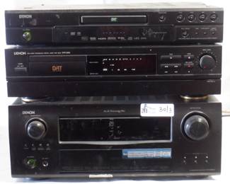 LOT OF 3 DENON INCLUDING AVR-2809CL, DVD-1940CL, DTR-2000 DAT