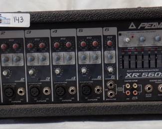 PEAVEY XR 560 POWERED MIXER IN RACK MOUNT CASE