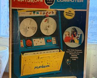 This is a very cool vintage and sort of rare Playschool computer!