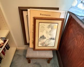 Random art work, all in excellent condition and will fit into any home decor. 