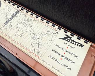 This is a FANTASTIC Vintage 1950’s Zenith Trans Oceanic Wave Magnet Radio!