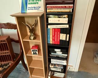A couple of nice book shelves. Lots of GREAT books too! 