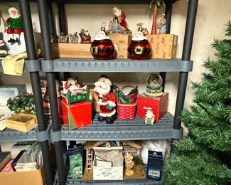 Lots of nice items here, but the shelf second from the bottom holds a terrific Fontanini manger scene!