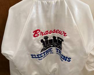 LOVE LOVE LOVE this terrific vintage Brasseur Electric Train Coat! A great Saginaw collectible!