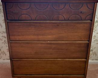 This is another mid-century modern piece. It is a four drawer dresser. In excellent condition also by Bassett furniture industries Inc.!