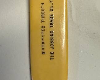 This is a RARE EARLY CELLULOID Piece! This is an antique celluloid letter opener that was a premium form the Kellogg’s Company. It dates to the early 1900’s and is in EXCELLENT condition! Please view all pics of this treasure!