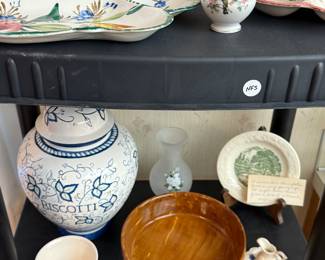 That wooden bowl is signed on the bottom by the maker and the date