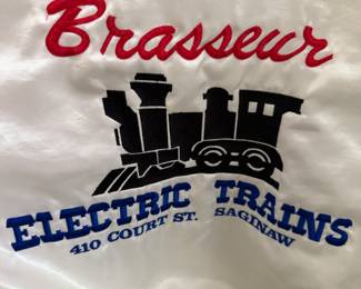 LOVE LOVE LOVE this terrific vintage Brasseur Electric Train Coat! A great Saginaw collectible!