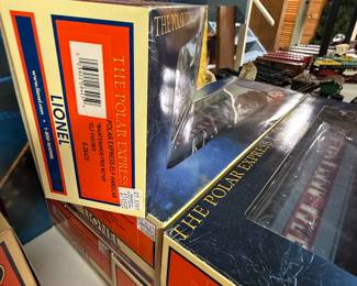 Probably the newest of all the pieces we have are the series of cars from the film the Polar express!