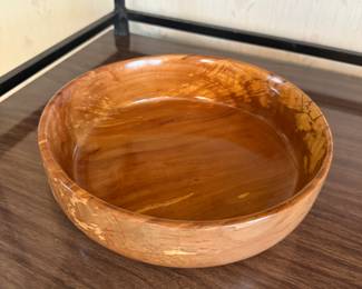 In this beauty is a hand carved burled wooden bowl. It’s just beautiful when you see it in person.!