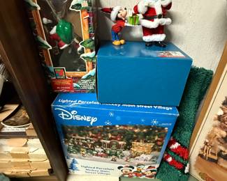 Many of the holiday collectibles are Disney and Lionel Train themed!