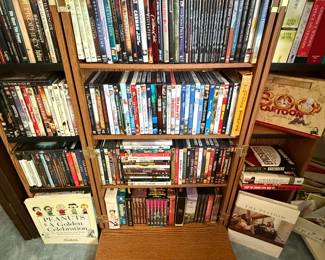 Lots of DVD’s, some random VHS tapes too! 