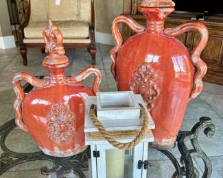 Uttermost ceramic decanters