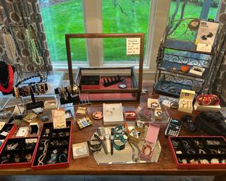 Large selection of costume jewelry