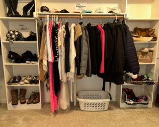 Nice women's and men's clothing, shoes, purses