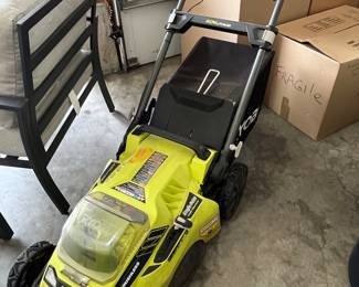 Battery operated lawn mower