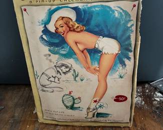 Studio Sketches - pin-up calendar for 1954, in original packaging