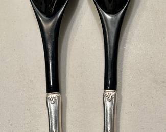 Reed & Barton sterling silver "Florentine Lace" salad servers