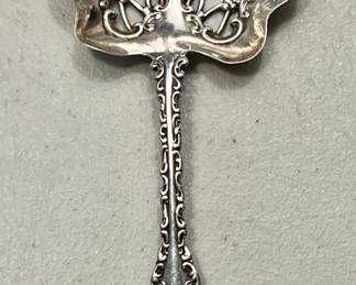Whiting Sterling silver almond or confection spoon - 4.5" "Sadie" is the monogram