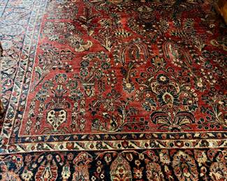 Large, old Sarouk rug - approx 12 x 16
