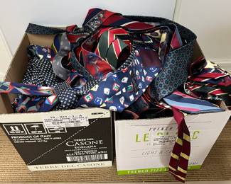 Two boxes of ties