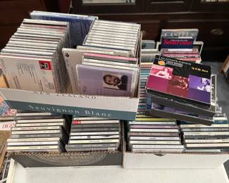 Three boxes of CDs - mostly classical, instrumental, etc