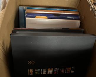 Box of stamp books - all USA or Canada