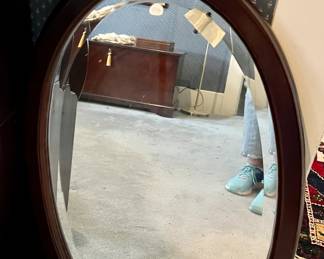 Bombay Co oval mirror with beveled edge