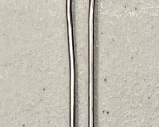 Antique Art Nouveau 800 silver hair fork / bun pin
