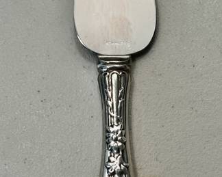 R Blackinton sterling silver cake server, sterling handle with stainless server, 6.75" L
