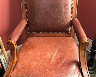 Vintage leather desk chair