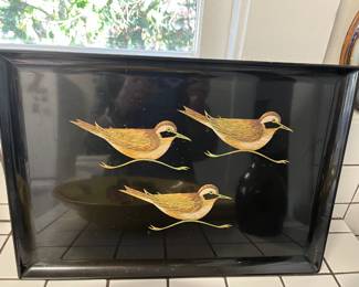 Couroc "Sandpipers" tray