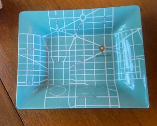 Tiffany trinket dish/ Washington DC map