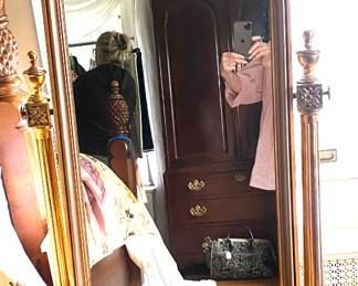 Hollywood Regency Cheval mirror