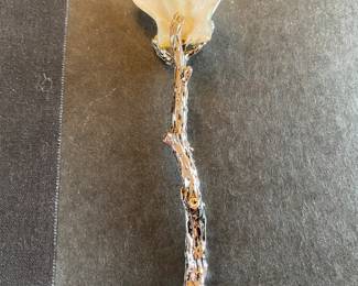 Shell caviar spoon