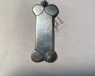 Sterling dog tag pendant
