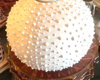 Sea urchin votive holder 8"
